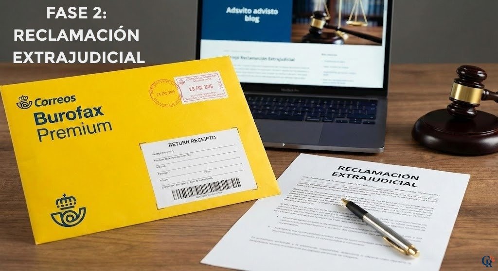 Burofax de reclamación extrajudicial por avería de motor.