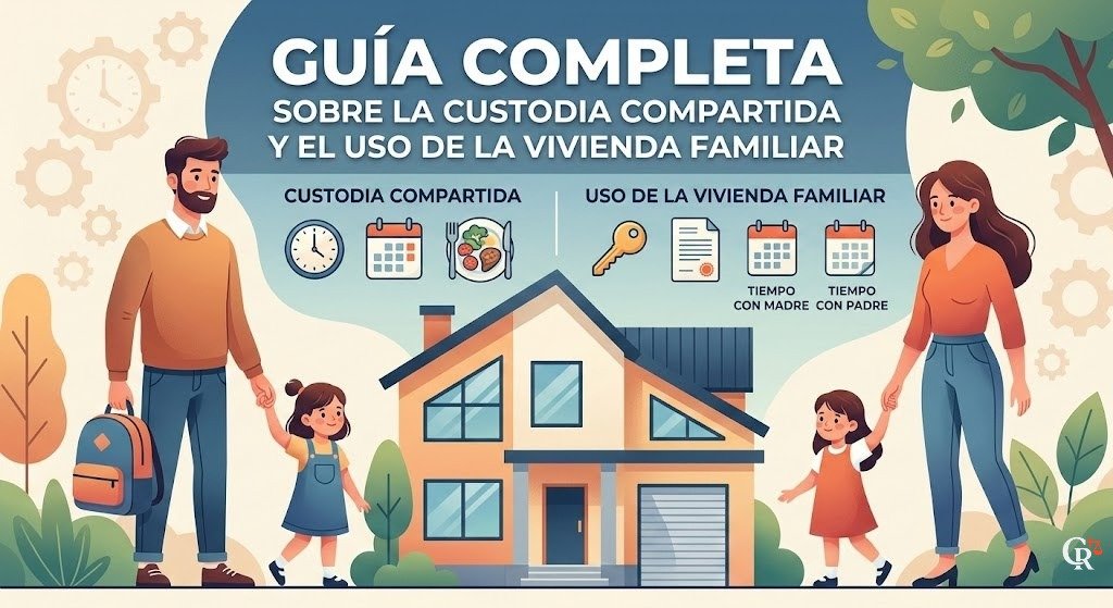 Custodia compartida y uso de la vivienda familiar tras el divorcio en España.